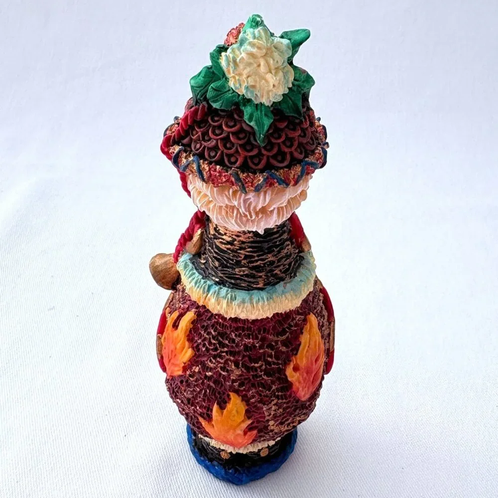 Vintage 1996 Crinkle Claus Hour‎ Glass Santa #659118 Christmas Figurine Decor
